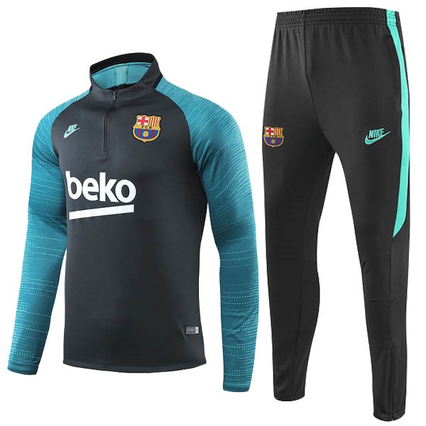 Chandal Barcelona 2019/20 Negro Blanco Verde